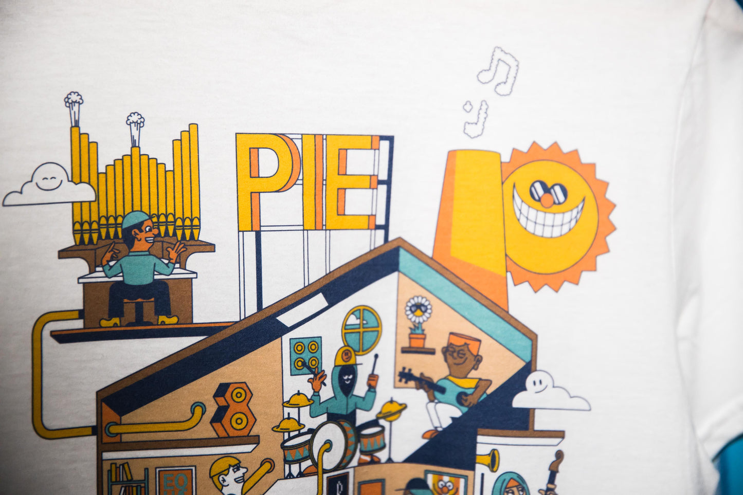 Pie t-shirt designed by Rob Flowers